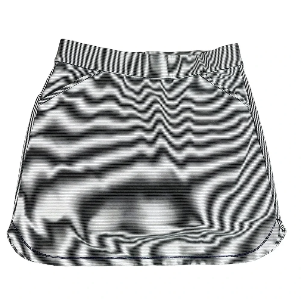 Peter Millar Womens Golf Skort Navy White Stripe UPF 50+ Athletic‎ Size Large L